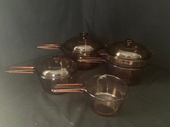 Corning Vision ~8 Pieces Rangetop Cookware Set V-425-n-sp Amber NIOB