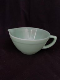 Fire King Jadeite Batter Bowl W/handle & Pouring Spout