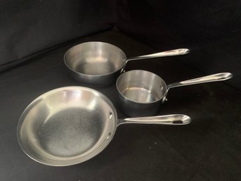 All-clad Stainless Steel Cookware ~ 3 Pieces