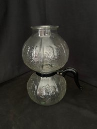 Vintage Silex Dripolator Victory Model Embossed Double Glass Coffee Pot Maker