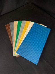 Assorted Collectible Lego 16x32 Baseplates In Various Colors Group- ~8 Pieces