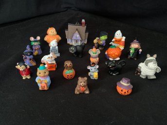 Assorted Vintage Hallmark Halloween Merry Miniature Figures Group- ~20