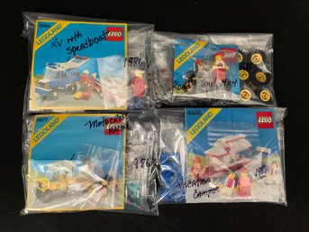 Complete 1986 & 1988 Lego Legoland Classic Town Sets 6590, 6675, 6677, & 6698 Group- ~4 Sets