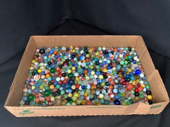 Assorted Vintage Machine-Made Marbles Group- ~9lbs. (Some UV Reactive)