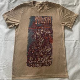 2014 Official Phish San Francisco, CA 10/27-29/14 Concert T-shirt Jim Pollock Men's Small