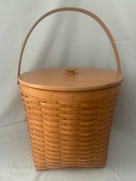 2000 Longaberger Measuring Basket With Protector & Lid