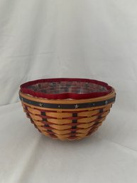 2004 Longaberger Collectors Club Proudly American 9' Bowl Basket COA