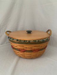 1999 Longaberger Holiday Hostess Pinecone Basket