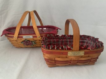 1990/2007 Longaberger Christmas Collection Baskets Group