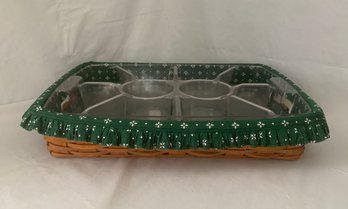 1995 Longaberger Hostess Collection Serving Tray Basket