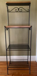 2000's Longaberger Wrought Iron 4-Shelf Baker's Rack