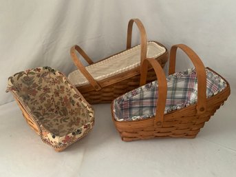 Assorted 1990-1999 Longaberger Vegetable Baskets Group