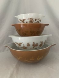 Pyrex Early American Cinderella Bowl Set