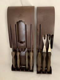 Assorted Cutco Knives & Utensils With Wall Mount Cases Group