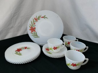 Vintage MacBeth-Evans Petalware Florette 13-pc. Dessert Set