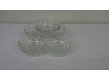 10 Cut Glass Dishes