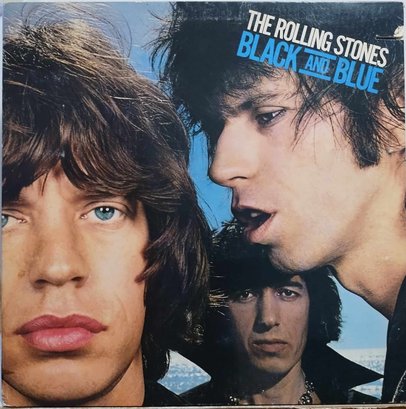 FIRST YEAR 1976 RELEASE THE ROLLING STONES-BLACK AND BLUE GATEFOLD VINYL LP COC 79104 ROLLING STONES RECORDS