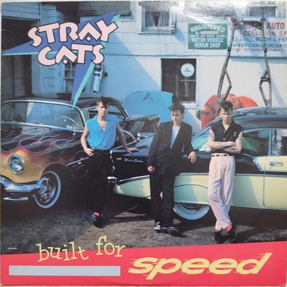 1982 RELEASE STRAY CATS-BUILT FOR SPEED COMPILATION VINYL RECORD ST 17070 EMI RECORDS