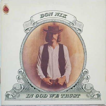 1971 RELEASE DON NIX-IN GOD WE TRUST VINYL RECORD SHE 8902 SHELTER RECORDS