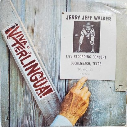 1980 REISSUE JERRY JEFF WALKER-VIVA TERLINGUA VINYL RECORD MCA 37005 MCA RECORDS