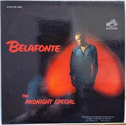 1ST PRESSING 1962 RELEASE HARRY BELAFONTE-THE MIDNIGHT SPECIAL VINYL RECORD LSP 2449 RCA VICTOR RECORDS