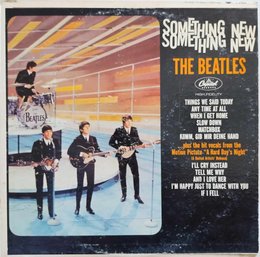 1ST PRESSING MONO 1964 RELEASE THE BEATLES-SOMETHING NEW VINYL RECORD T-2108 CAPITOL RECORDS