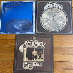 LOT OF 3 THE NITTY GRITTY DIRT BAND VINYL RECORDS IN VG OR BETTER CONDITION