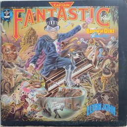FIRST YEAR 1975 ELTON JOHN-CAPTAIN FANTASTIC AND THE BROWN DIRT COWBOY GATEFOLD VINYL LP MCA-2142 MCA RECORDS