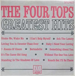 1982 REISSUE FOUR TOPS-FOUR TOPS GREATEST HITS VINYL RECORD MS-636M5-209V1 MOTOWN RECORDS