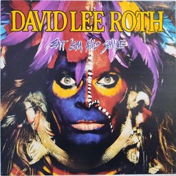 1986 RELEASE DAVID LEE ROTH-EAT 'EM AND SMILE VINYL RECORD 1-2540 WARNER BROTHERS RECORDS.-