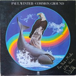 1977 RELEASE PAUL WINTER COMMON GROUNT **AUTOGRAPH SIGNED** VINYL RECORD SP-4698 A&M RECORDS