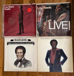 LOT OF 4 LOU RAWLS VINYL RECORDS