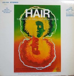 FIRST PRESSING 1968 HAIR THE AMERICAN TRIBAL LOVE-ROCK MUSICAL VINYL RECORD LSO 1150 RCA VICTOR RECORDS
