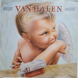 FIRST YEAR 1984 RELEASE VAN HALEN 1984 (ROMAN NUMERALS) VINYL LP BSK 1-23985 WARNER BROTHERS RECORDS