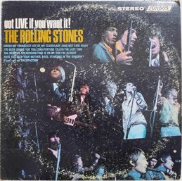1978 REISSUE THE ROLLING STONES-GOT LIVE IF YOU WANT IT VINYL RECORD PS-493 LONDON RECORDS