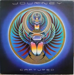 1981 RELEASE (GOLD PROMO SPAMPED) JOURNEY-CAPTURED GATEFOLD 2X VINYL RECORD SET KC2 37978 COLUMBIA RECORDS