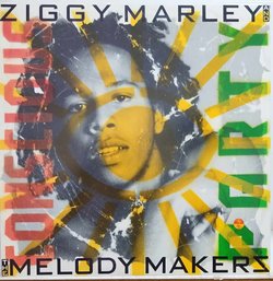 1987 RELEASE ZIGGY MARLEY AND THE MELODY MAKERS-CONSCIOUS PARTY VINYL RECORD 1-90878 VIRGIN RECORDS