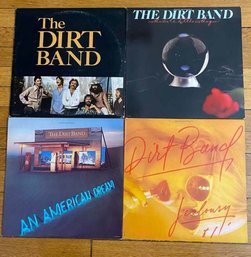 LOT OF 4 THE DIRT BAND VINYL RECORDS IN VG OR BETTER CONDITION