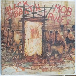 1981 RELEASE  BLACK SABBATH-MOB RULES VINYL RECORD B0SK 3605 WARNER BROTHERS RECORDS