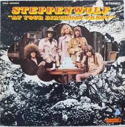 FIRST PRESSING 1973 STEPPENWOLF-AT YOUR BIRTHDAY PARTY DIE-CUT GATEFOLD VINYL RECORD DS-50053 DUNHILL RECORDS