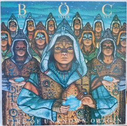 1981 RELEASE BLUE OYSTER CULT-FIRE OF UNKNOWN ORIGIN VINYL RECORD FC 37389 COLUMBIA RECORDS