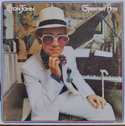 FIRST YEAR 1974 RELEASE ELTON JOHN-GREATEST HITS VINYL RECORD MCA 2128 MCA RECORDS-READ DESCRIPTION