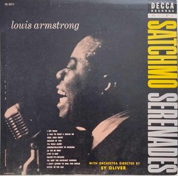 EARLY 1960'S REISSUE LOUIS ARMSTRONG SATCHMO L SERENADE VINYL RECORD DL 8211 DECCA RECORDS