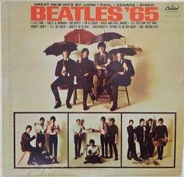 1ST PRESSING 1965 RELEASE THE BEATLES '65 VINYL RECORD T-2228 CAPITOL RECORDS-READ DESCRIPTION