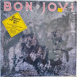 FIRST PRESSING 1986 BON JOVI-SLIPPERY WHEN WET VINYL RECORD 422-830 264-1 M-1 RECORDS-READ DESCIPTION