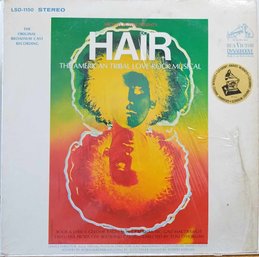 FIRST YEAR 1968 REPRESS HAIR-THE AMERICAN TRIBAL LOVE ROCK MUSICAL ORIGINAL CAST VINYL RECORD LSO 1150
