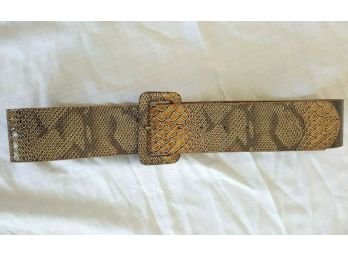 New Faux Snake Skin Wide Waist Belt By Jay Company.