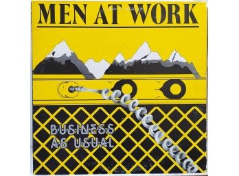 1981 RELEASE MEN AT WORK-BUSINESS AS USUAL VINYL RECORD FC 37978 COLUMBIA RECORDS