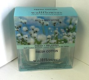 Bath & Body Works Wallflowers Home Fragrance Refill Bulbs Fresh Cotton 2 Pack