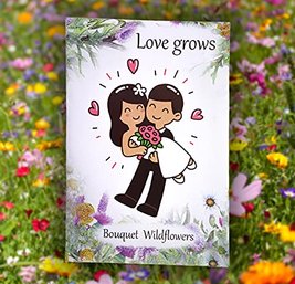 Pre-Filled Seed Packet ''Love Grows'' Party Favors For Guests (Pack Of 20)